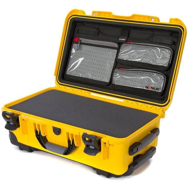 Nanuk 935-5004, Protective Case with Lid Organizer, Yellow 935-5004