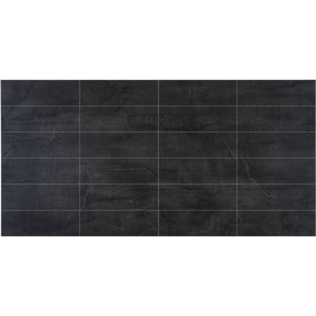 BerryAlloc Kitchenwall 10x30 Flise Sort Kalk 2,2x600x1200mm