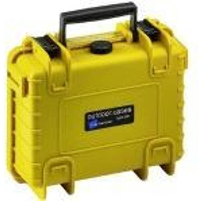 B&W International Outdoor Hård Kuffert 2,3L - Sort/Gul