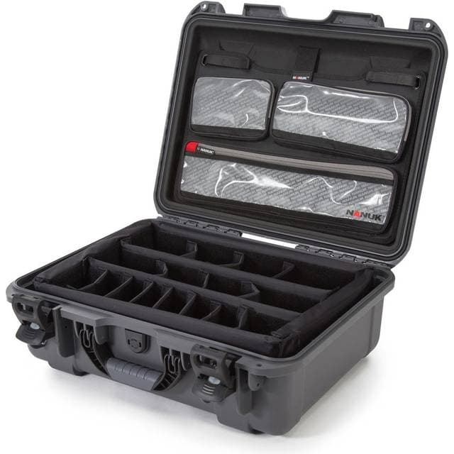 Nanuk 930-6007, Pro Photo Kit Waterproof Hard Case, Graphite 930-6007