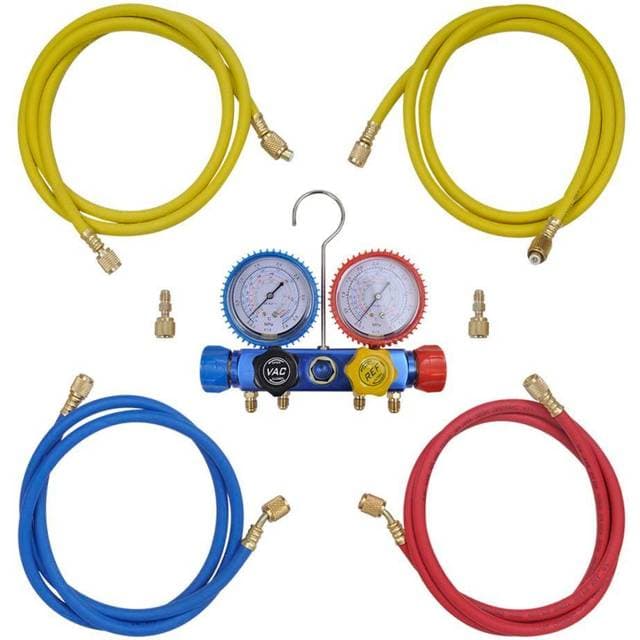 vidaXL 4-vejs manifoldmålersæt