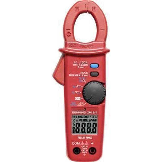 Benning CM 2-1 current clamp meter with accessories