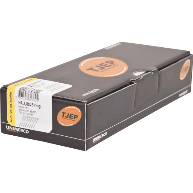 Kyocera TJEP HA28/25 Ringsøm 2,8x25mm Haften Rustfri A2