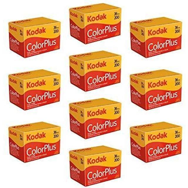 Kodak 10 Rolls Of colorplus 200 asa 36 exposure