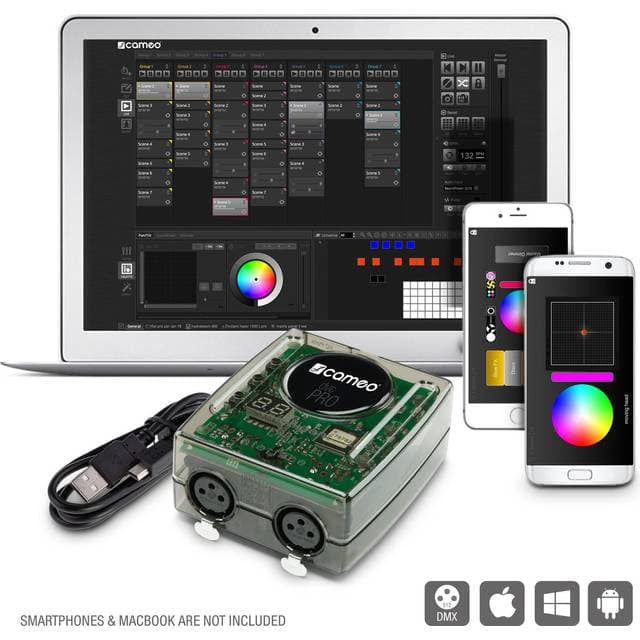 Cameo DVC PRO 1024-Channel USB zu DMX-Interface with WiFi Access and Control Software