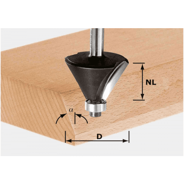 Festool fasfræser HW S8 D25,7/25,7/15gr KL 491132