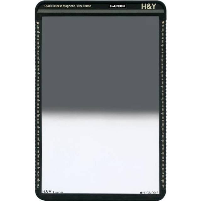 H&Y H&Y 100x150mm Hard GND 0.6 Filter (2-Stops) Quick Release Magnetic Filter Frame
