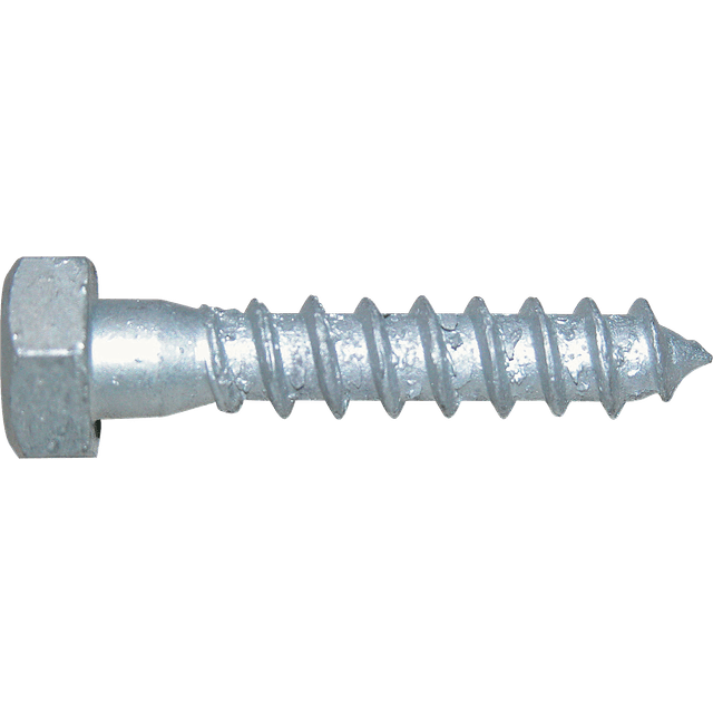 NKT ITW FASTNERS Fransk skrue M12X100 571 Varmforzinket, kvalitet 4.6 6-kant hoved