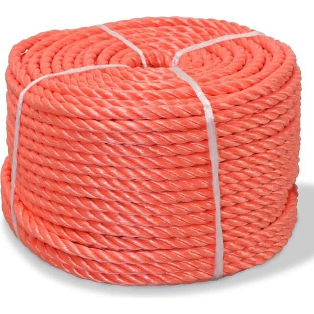 vidaXL Twisted Rope Polypropylene 14 mm 100 m Orange