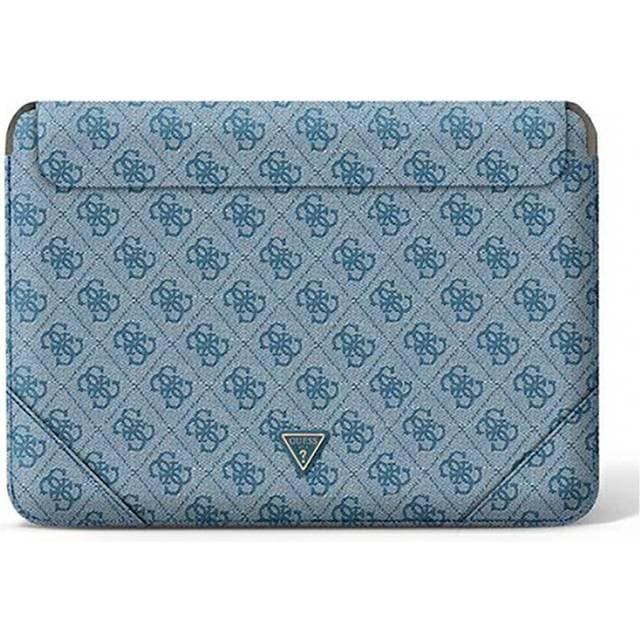Guess Protective Macbook Sleeve 13" 14" Uptown Triangle Logo Blå