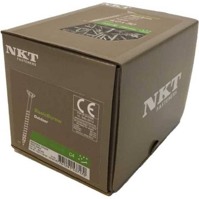 NKT Spånskrue 4,0x30 500stk. Basicscrew Ruspert1000 UH