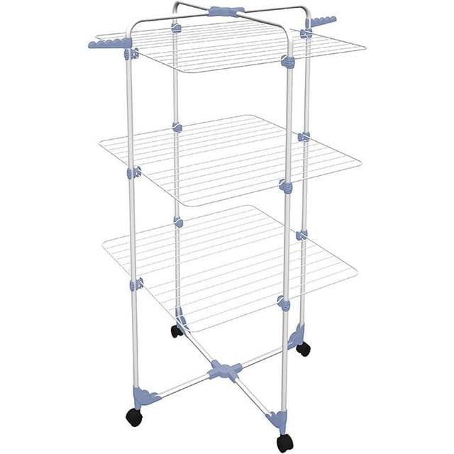 Gimi 3 Silver-Colored Steel Folding Clothesline