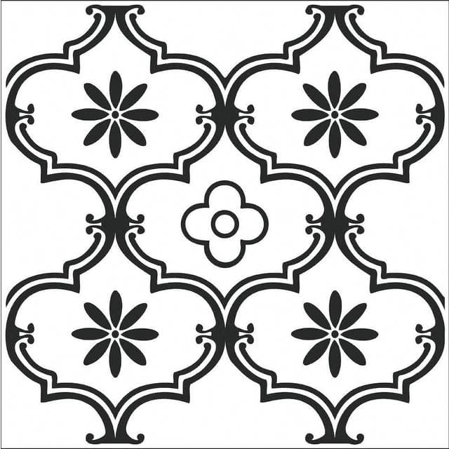 D-C-Fix Gulvflise, selvklæbende, Classic Ornament, vinyl, 11 stk