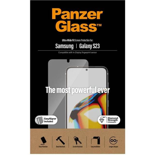 PanzerGlass Ultra-Wide Fit Screen Protector for Galaxy S23