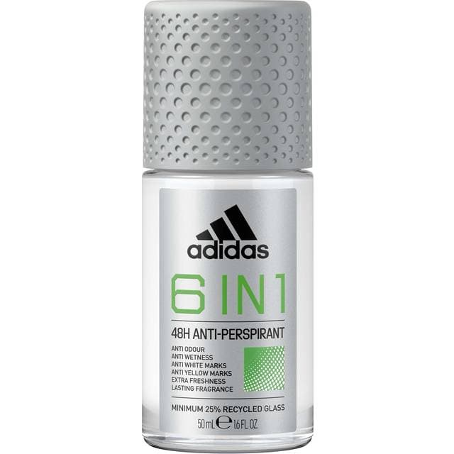 adidas Cool & Dry 6 In 1 Roll-on deodorant 50ml 6-pak