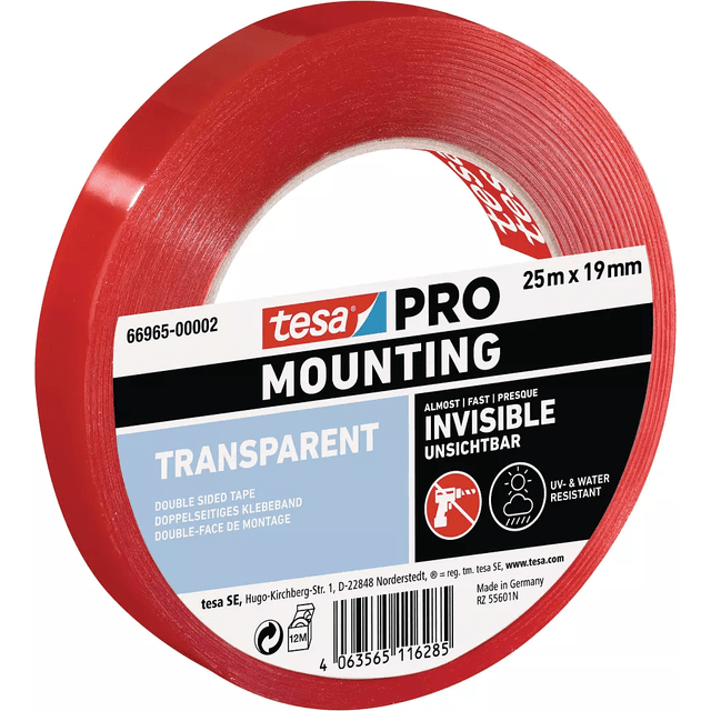 TESA Mounting PRO Transparent 66965-00002-00 Monteringsbånd