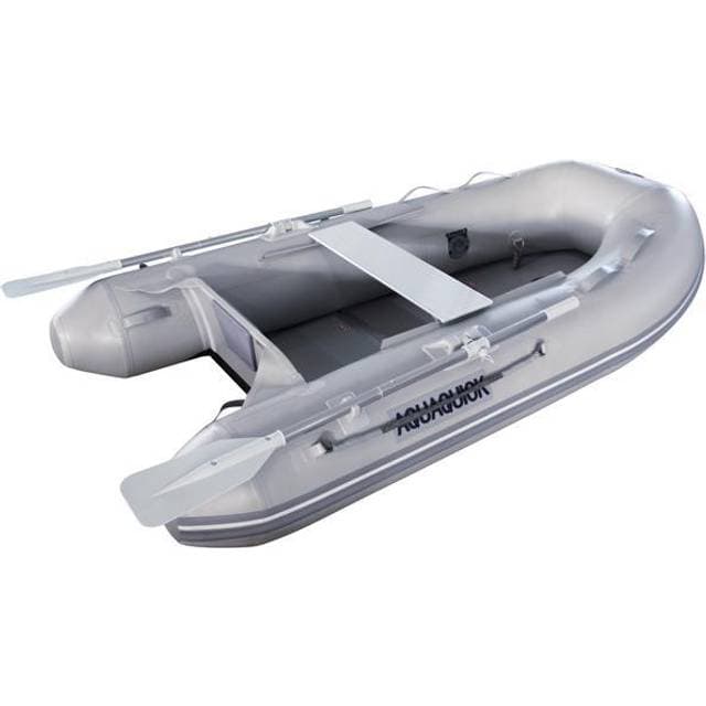 AquaQuick Aquaquick gummibåd med trædørk, 230cm