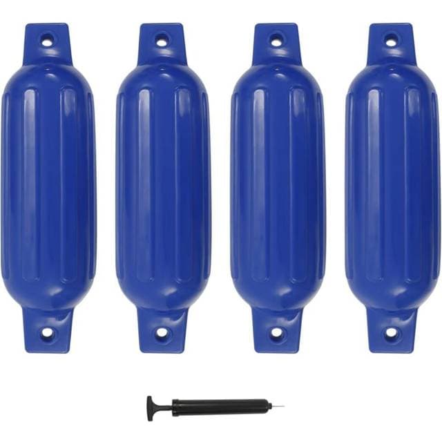 vidaXL fendere til båd 4 stk. 41x11,5 cm PVC blå