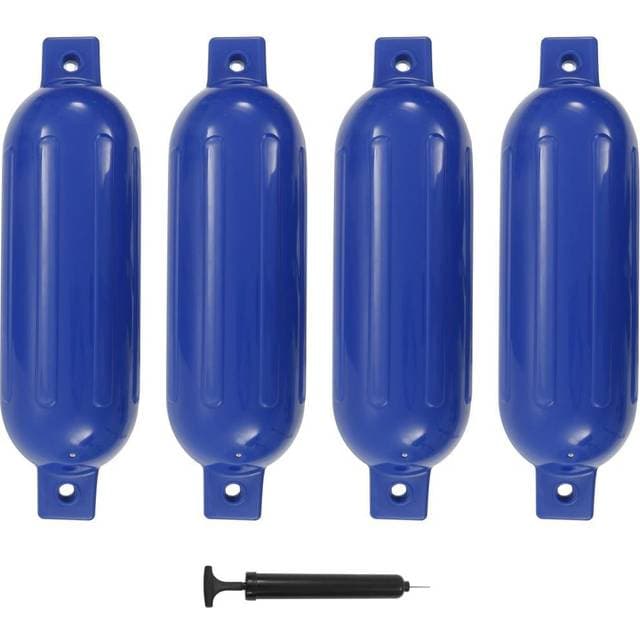 vidaXL Fendere til båd 4 stk. 51x14 cm PVC blå