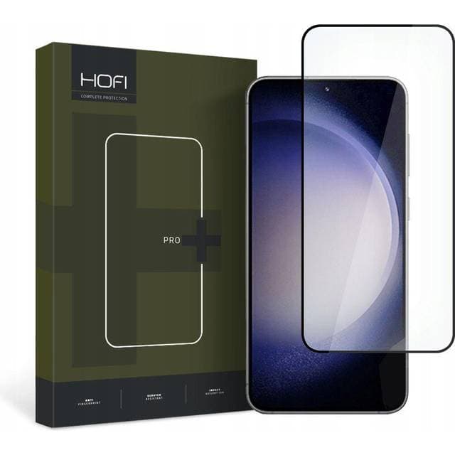 Hofi Samsung Galaxy S23 Glass Pro Skærmbeskyttelsesglas Case Friendly Sort Kant