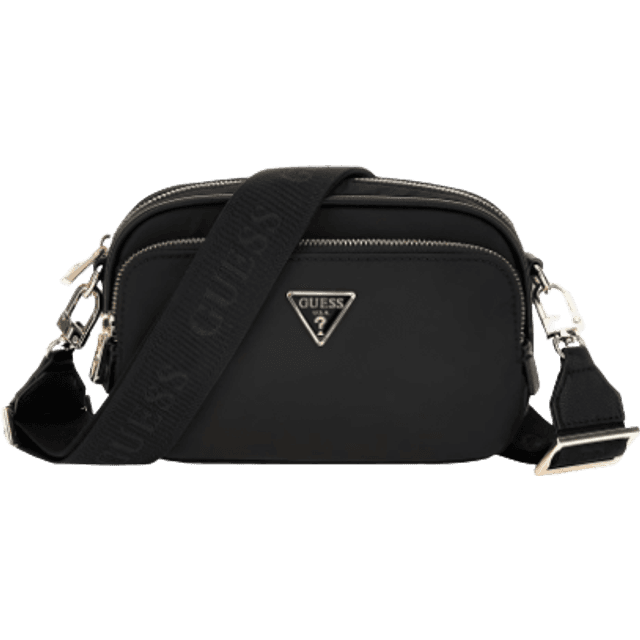 Guess Gemma Saffiano Mini Crossbody Bag - Black