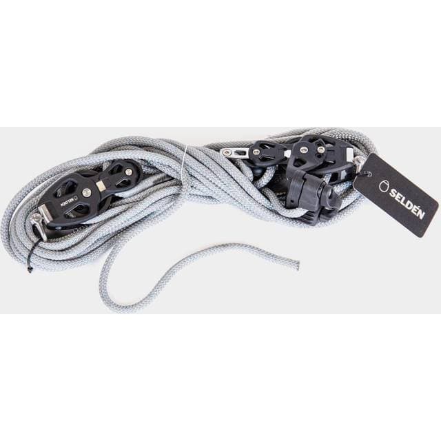 Selden Talje Med Skødelås Tackle 4:1 PBB 50 Ø8 mm x 10 meter 2 blok