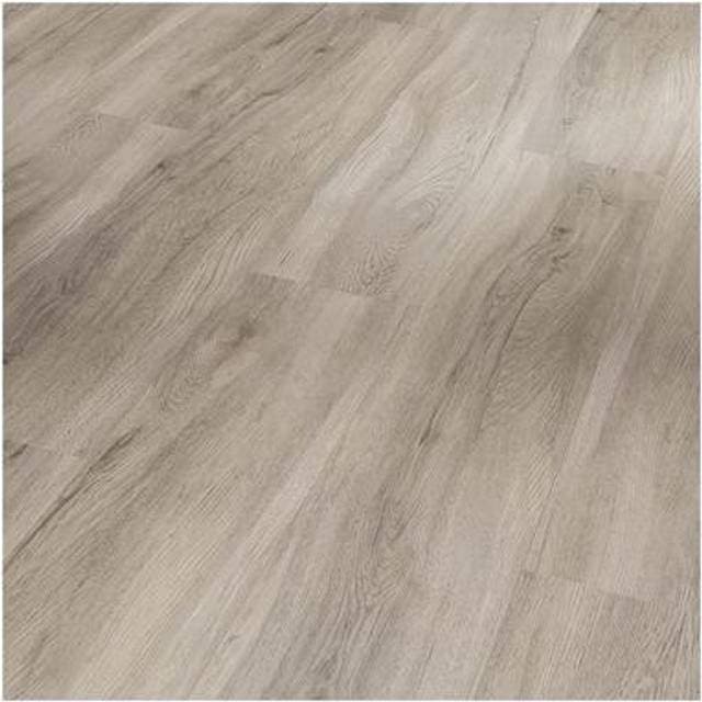 Parador Vinyl Basic 2.0 Eg pastelgrå planke børstet struktur Gulv