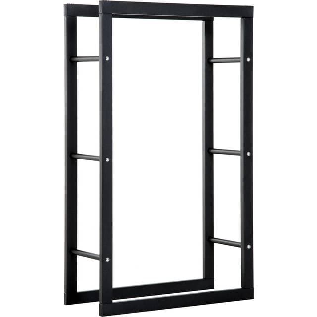 Homcom Brændestativ 100Kg Stål Sort L60 X B25 X H100 Cm