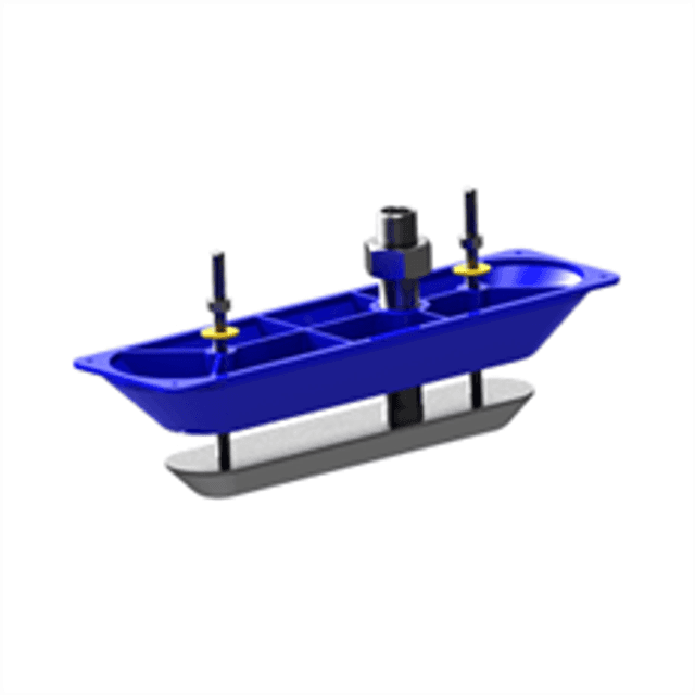 Lowrance Gennemføringstransducer Rustfri Stål Structurescan hd,sort 9-p