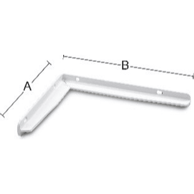 Habo hyldeknægt T-profil 250x300mm hvid 15247