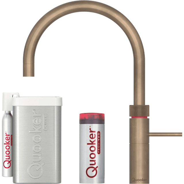 Quooker Fusion Round 5-in-1 Inkl PRO3-B and Cube (Q511610002+Q910850502) Bruneret messing