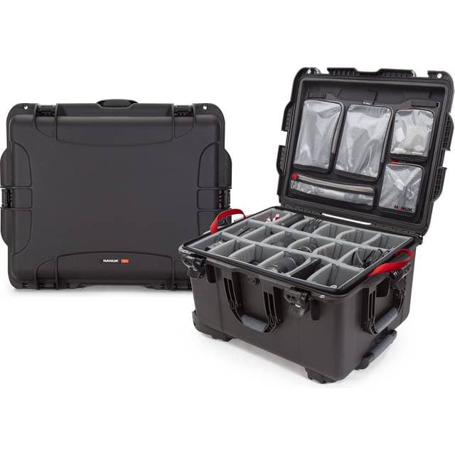 Nanuk 960 Waterproof Hard Case with Padded Dividers and Organizer, Black