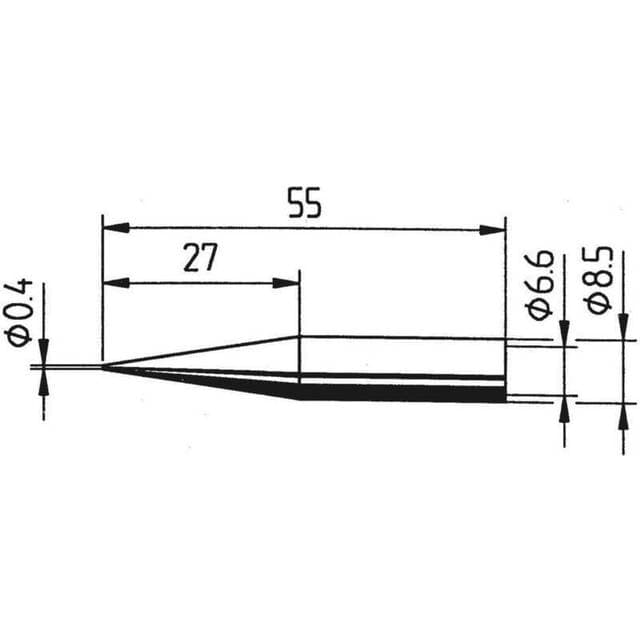 Ersa 842 UD LF Loddespids Blyantsform 0.4 mm Indhold 1 stk