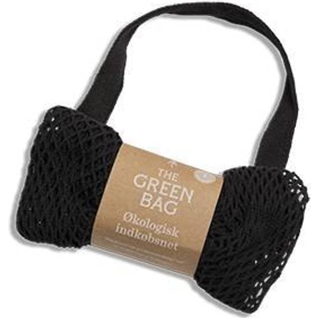 The Green Bag Indkøbsnet af økologisk bomuld Sort