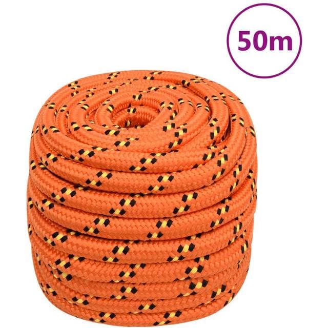 vidaXL tovværk til båd 20 mm 50 m polypropylen orange