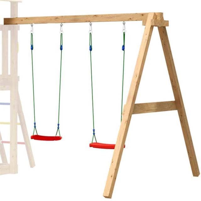 Jungle Gym 2-Swing modul 200 trykimprægneret