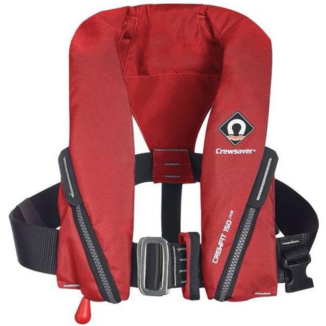 Crewsaver Crewfit redningsvest junior 150N m/D-ring, Rød
