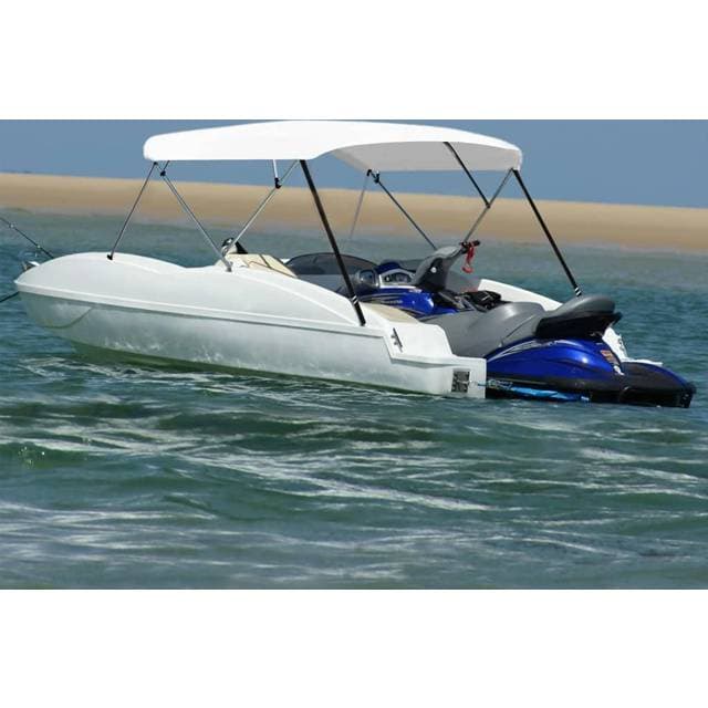 vidaXL Biminitop med 4 buer 243x230-244x137 cm hvid