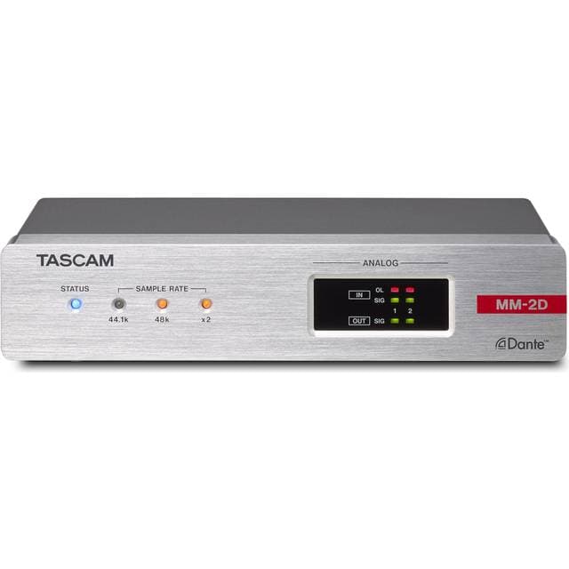 Tascam MM-2D Analog Dante Converter 2in