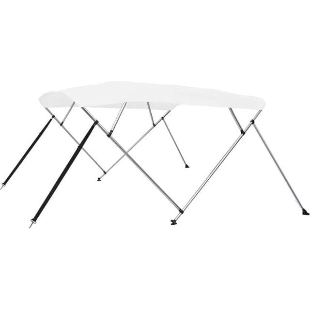 vidaXL Biminitop Med 4 Buer 243 x 180 x 137 cm Hvid