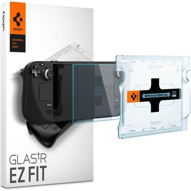 Spigen Glas.tR EZ Fit Screen Protector for Steam Deck