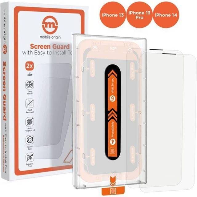 Mobile Origin Mobile Origin Screen Guard Easy iPhone 14 /13/13 Pro 2-pak