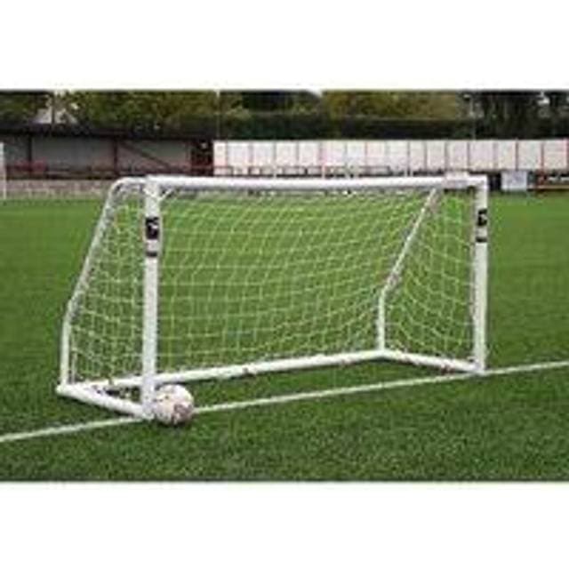 Precision football goal Match 244 x white 5-piece
