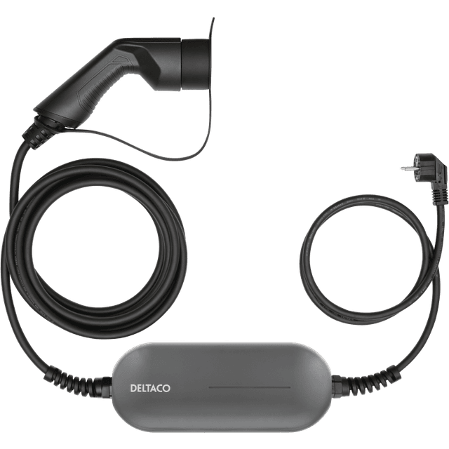 Deltaco E-Charge Cable Mode 2 Schuko Type 2 10A 5.5m