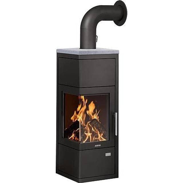 Justus kaminofen diego w abdeckplatte speckstein korpus sta