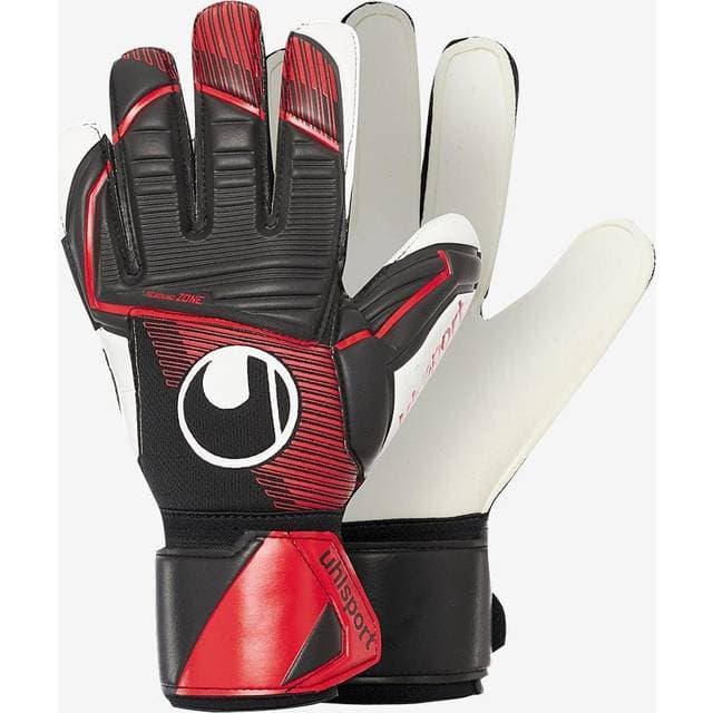 Uhlsport Målmandshandske Powerline Supersoft Sort/Rød/Hvid