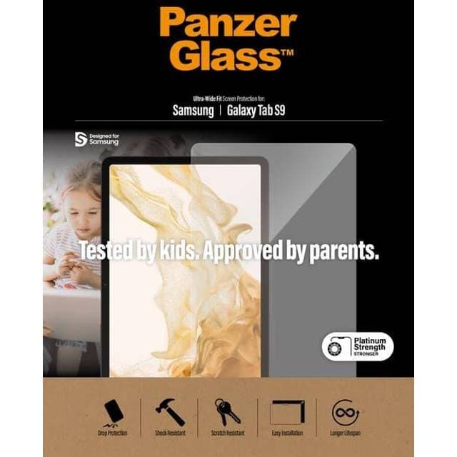 PanzerGlass Ultra-Wide Fit Screen Protector for Galaxy Tab S9/S9 FE