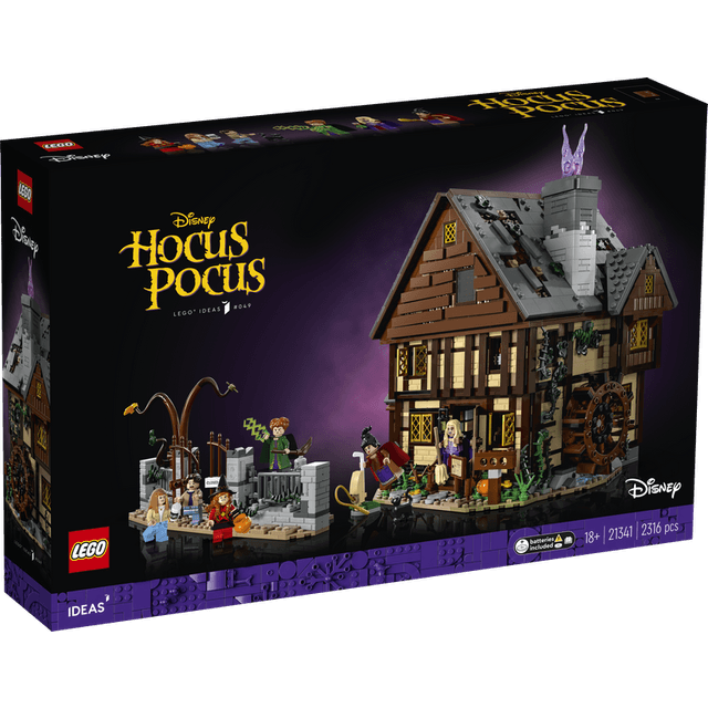 LEGO Ideas Disney Hocus Pocus the Sanderson Sisters Cottage 21341