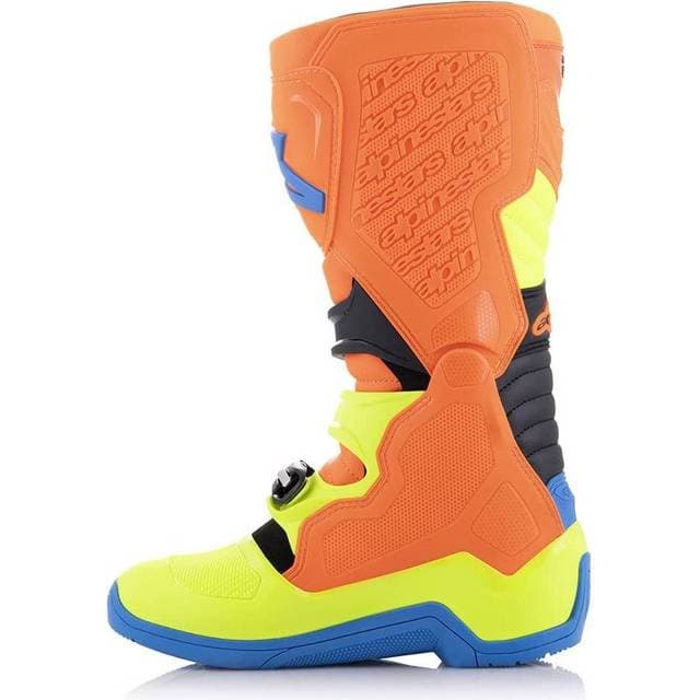 Alpinestars Tech 5 Boots Orange Fluo/Enamel Blue/Yellow Fluo Voksen, Herre