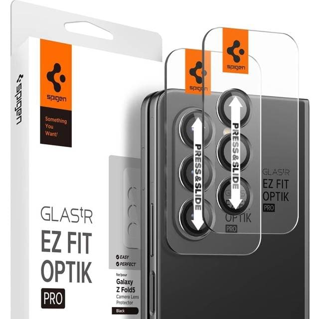 Spigen Samsung Galaxy Z Fold 5 Kameralinsebeskytter GLAS.tR EZ Fit Optik Pro 2-pak
